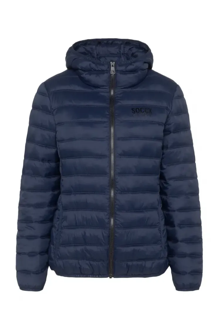 Leichte Steppjacke mit Kapuze blue navy