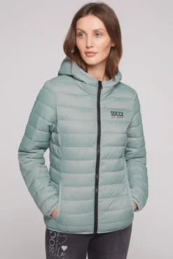 Leichte Steppjacke mit Kapuze frosted lake