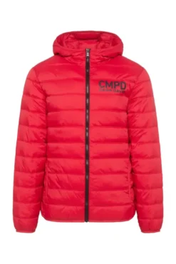Leichte Steppjacke mit Kapuze royal red