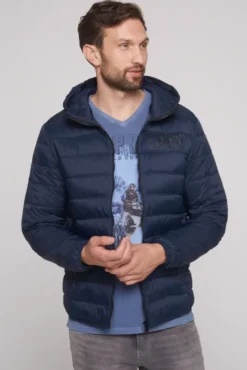 Leichte Steppjacke mit Kapuze blue navy