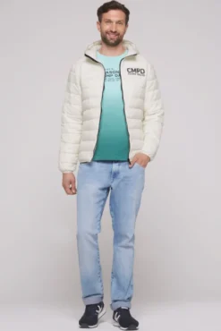 Leichte Steppjacke mit Kapuze kitt