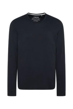 Longsleeve mit V-Neck blue navy