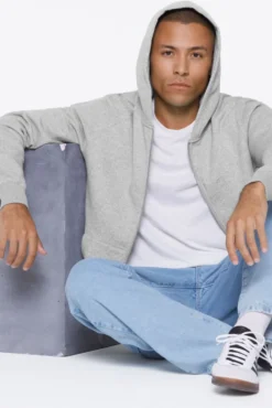 MAD-RID Hoodie Jacket grey melange