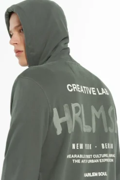 MAD-RID Hoodie Jacket Printed dark green