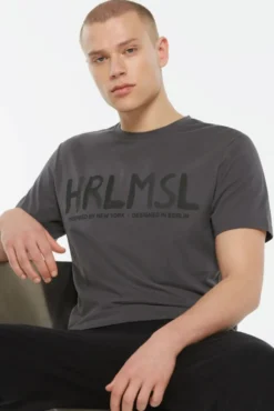 MEL-BOURNE T-Shirt Printed asphalt