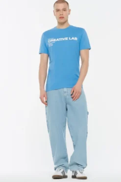 MEL-BOURNE T-Shirt Printed electro blue | S