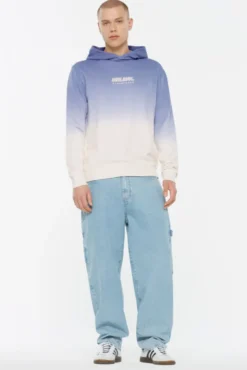MON-TEL Hoodie Dip Dyed printed violet
