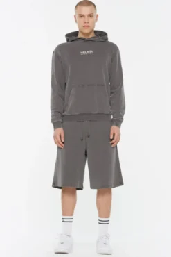 MON-TEL Hoodie printed asphalt