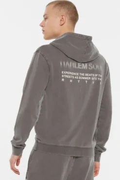 MON-TEL Hoodie printed asphalt