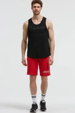 Muskelshirt mit Label Prints black