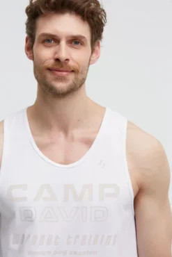 Muskelshirt mit Label Prints opticwhite