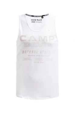 Muskelshirt mit Label Prints opticwhite