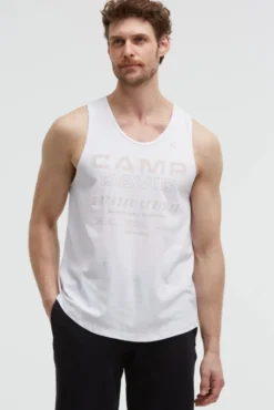 Muskelshirt mit Label Prints opticwhite