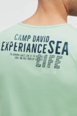 Muskelshirt mit Logo Prints light mint