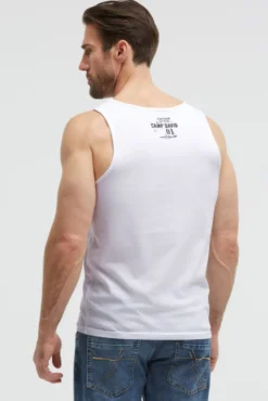 Muskelshirt mit Logo Prints opticwhite