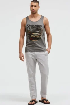 Muskelshirt Oil Dyed mit Photoprint shadow