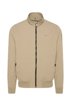 Nylon-Blouson mit Stehkragen tan