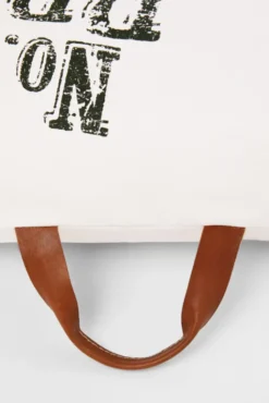 Outdoor Canvas Kissenbezug mit Print natur