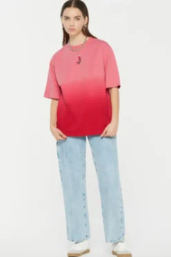 PAU-LA T-Shirt Oversized Dip Dyed glory