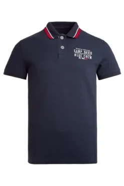 Pikee-Polo mit Logo-Stickerei blue navy | S