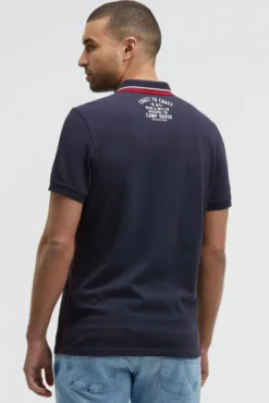 Pikee-Polo mit Logo-Stickerei blue navy | S