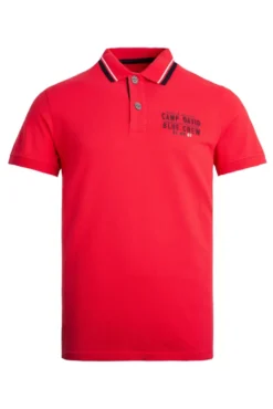 Pikee-Polo mit Logo-Stickerei summer red