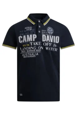 Poloshirt Kurzarm mit Logo-Applikationen blue navy