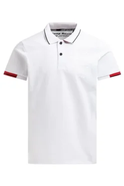 Poloshirt Kurzarm mit Rücken - Artwork opticwhite