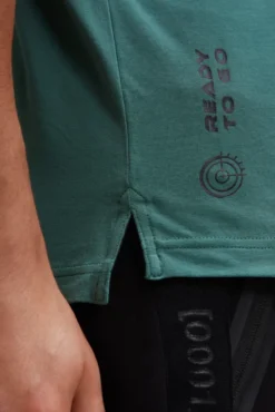 Poloshirt mit Backprint petrol green