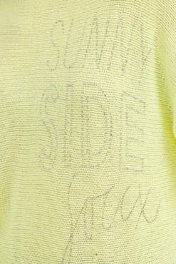 Pullover mit 3/4-Arm und Artwork vivid lemon