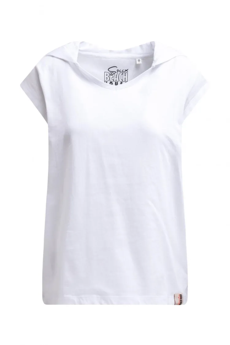 Ärmelloses Hoodie-Shirt mit Rückenprint opticwhite