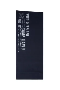 Schal aus Jersey mit Label Print blue navy