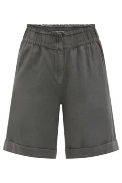 Shorts aus Leinen-Mix cool khaki