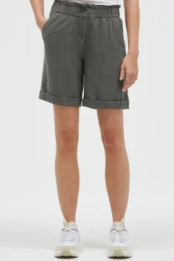 Shorts aus Leinen-Mix cool khaki