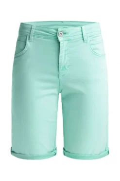 Shorts mit Turn-Up-Saum fresh mint