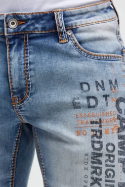 Skater Jeans CO:NO Comfort Fit vintage blue printed