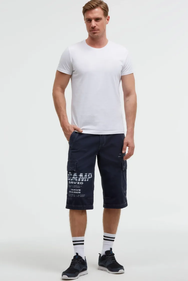 Skater Shorts mit Logo Prints blue navy
