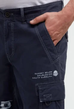 Skater Shorts mit Logo Prints blue navy