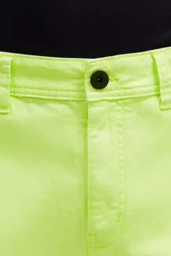 Skater Shorts mit Zippertaschen neon lime