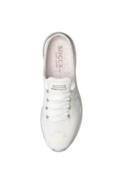 Slip On Sneaker aus Mesh-Textil white