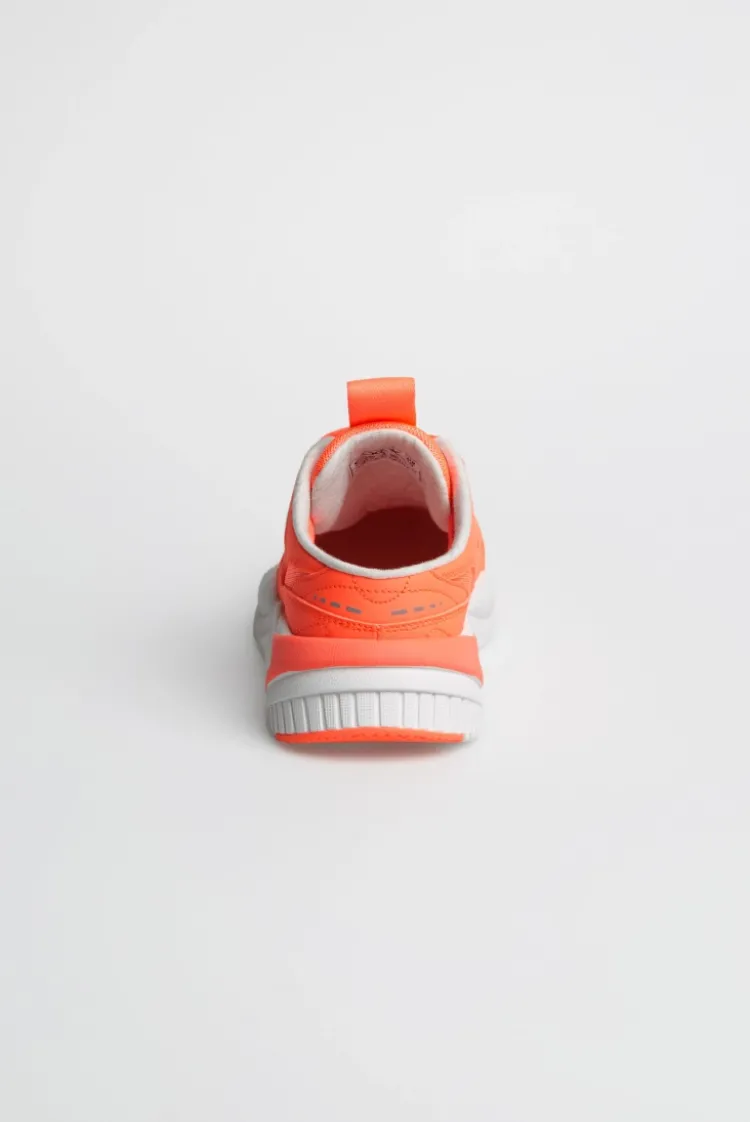Slip On Sneaker im tonigen Materialmix neon orange
