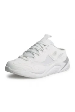 Slip On Sneaker im tonigen Materialmix white