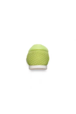 Sneaker Ballerina im Materialmix mit Glitter-Effekten summer lime