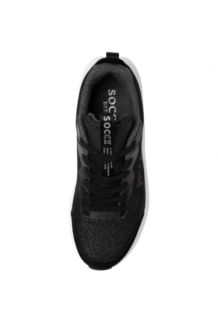 Sneaker Low mit Sandwich-Mesh-Struktur black | 37