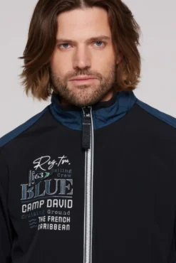 Softshelljacke mit Colour-Blocking navy