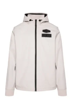 Softshelljacke mit Logo-Prägung am Rücken silvery
