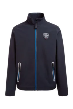 Softshelljacke mit Patch und Print blue navy
