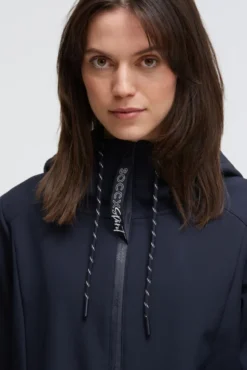 Softshell-Parka mit Kapuze blue navy