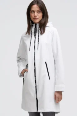 Softshell-Parka mit Kapuze opticwhite
