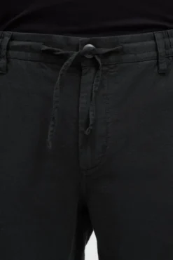 Sommerhose aus Leinen-Mix im Chino-Stil black | S